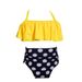 Family swimsuit Bikini Girls High waisted swimwear for girls_viptrois.com