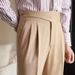 2025 New Spring And Autumn Men's Naples Medium And High Waist Straight Casual Trousers British Retro Versatile Trousers_viptrois.com