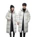 Men's Clothing Mid Length Men's Winter Warm Jacket Men's And Women's Same Style White Duck cotton Couple Tops_viptrois.com