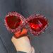 Personalized Large Frame Diamond Studded Sunglasses Retro Trend Glasses Fashion Catwalk Cat Eye Sunglasses European And American Cross Border_viptrois.com