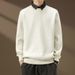 Pure Gold Coin Autumn Winter Men's Thick Shirt Knitted Two-Piece Sweater Denim Turn-Down Collar -55 Group 9 Cross-Border_viptrois.com