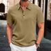2025d Muscle Men High Elastic Knit Non-Iron Slim Fit Polo Shirt Fitness Sports Business Wrinkle-Resistant Premium Feel_viptrois.com