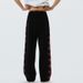 Men's Clothing American Retro Stitching Plaid High Waist Sports Sweatpants Men's 2025 Spring And Autumn All Match Straight Wide Leg Casual Trousers_viptrois.com