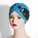 Ladies' Headscarf PEACOCK ELEGANCE - Sequined Turban Hat (Ethnic Chic, Hot Seller, Fashion Trends, Versatile)_viptrois.com