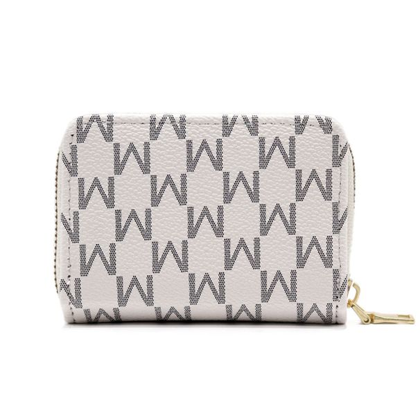 Saint Sulpice Series Geometric Pattern Print Color Blocking Multiple Colors Available Men Women Universal Card Clip Card Case Coin Purse_viptrois.com