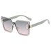Unisex Fashion Round Diamond Studded Sunglasses Sun Protection Sunglasses Outdoor Rhinestone Glasses_viptrois.com