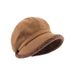 Women's Hats Autumn And Winter Warm Octagonal Painter Hat Versatile Large Head Circumference Fisherman Hat With Large Brim Dome_viptrois.com