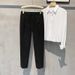 Men's Clothing Men's Style Casual Trousers Slim Fit Woolen Loose Straight Leg Pants Autumn Winter Trendy 9/10 Length_viptrois.com
