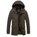 Men's Vintage Workwear Jacket – Heavyweight Fleece-Lined Winter Coat With Water-Repellent Finish (Black/Khaki/Army Green)_viptrois.com