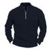 Loom Autumn Long Sleeve Knitted 2025 New European And American Style Casual Pullover Half-Zip Solid Color Stand Collar_viptrois.com