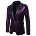 1 European And American Performance Dress Gold Sequin Korean Suit Nightclub Men's Clothing Host Emcee Studio Jacket XZ28_viptrois.com