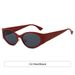 Men's Sunglasses Personalized Iron Cat Eye Sunglasses Sun Protection And UV Protection Fashion Gradient Small Frame Metal Ladies Sunglasses New_viptrois.com