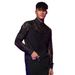 Men’s Clothing Men's New Lace Splicing Long Sleeve Shirt Sexy Fashion Personality Tops_viptrois.com