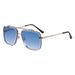 Men's Sunglasses New Double Beam Metal Cross Border Sunglasses Fashion Atmosphere Men's Square Glasses Advanced Trimmed Sunglasses Women_viptrois.com