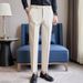 High-end Business Casual Trousers Men's Clothing Spring And Autumn 2025 New Korean Version Slim-fitting And Drooping Light Luxury Nine-point Pants_viptrois.com