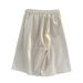 Unbeatable Quality Wind Letter Printed Shorts Men's 2025 Summer Ins Trendy Brand Design Sense Drawstring Loose Sports Five Quarter Pants_viptrois.com