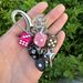 Destiny Pink Dice Retro Personality Bag Hanging Keychain Bag Pendant Trendy Color Advanced Matching Pendant_viptrois.com