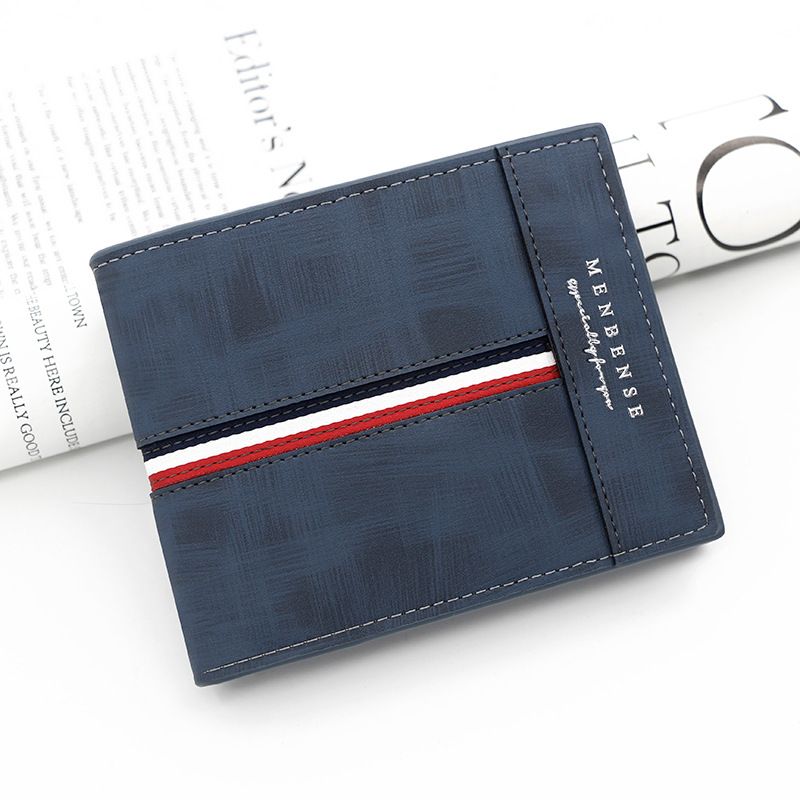 2023 New Short Men Wallets Slim Card Holder Male Purses Luxury PU Leather Coin Pocket High Quality Small Men's Wallet_viptrois.com