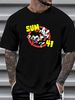 Rare SUM 41 Band Black Size S To 5XL Cotton T Shirt M1519 Casual Fashion Top For Everyday Wear Stylish Homme Versatile Streetwear Summer Stretched_viptrois.com