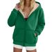 Men's Clothing Lambskin Jacket For Women Heavyweight Plus Velvet Thickened Sweatshirt Colorful Top Hooded Cardigan_viptrois.com