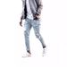 Man's Jeans Fashionable Washed Jeans With Torn Holes Men's Pants_viptrois.com