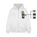 American Style Trendy Brand Niche Magic Tape Embroidered Hooded Sweatshirt Men Women, New Loose Casual Versatile Top For_viptrois.com