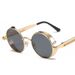 Unisex Steampunk Fashionable Round Retro Glasses Trendy Trendy Sunglasses For Men And Women_viptrois.com