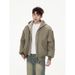 2024 Winter New Fashion Two-Piece Design Men's Cotton Jacket Youth Large Size Solid Color Korean Style Coat Trendy_viptrois.com