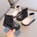 Child's shoes Fashion children's fashion boots Boys single boots Girls fashion ankle boots windproof warm tide_viptrois.com