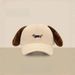 Screaming Sausage Dog Baseball Female Ins Funny Ears Pinching Sunshade Versatile Face Showing Small Duck Tongue Hat_viptrois.com