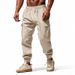 Men's Clothing Men's Casual Pants Spring And Autumn Style Wide Tube Outdoor Sports Workwear Cuff Pants Men_viptrois.com