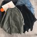 Men's Trendy Stand Up Collar Shirt Style Black And White Casual Long Sleeved Jacket Three Quarter Sleeve Handsome Summer_viptrois.com