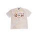 Pure Cotton Oversized T-Shirt Short Sleeved Cartoon Cat Print Loose Fit Abstract Style for Men Couple Top for Women Heavyweight_viptrois.com