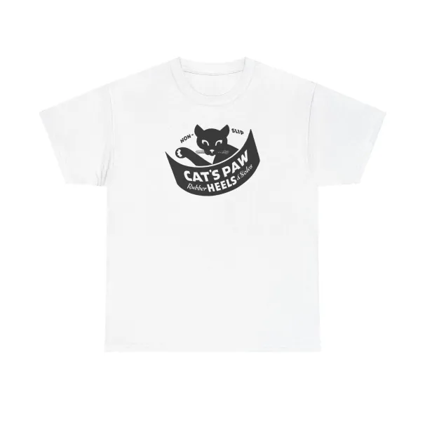 Cat's Paw Rubber Company Vintage Inspired Unisex Tee, Retro Boston Maryland Tee,_viptrois.com