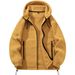 Heavyweight Polar Fleece Hoodie – Unisex Outdoor Pullover With Thermal Lining (Green/Black/Khaki, S-3XL)_viptrois.com