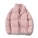 Men's Winter Padded Jacket Warm Thickened Polyester Coat Stand Collar Casual Streetwear_viptrois.com