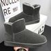 Men's Winter Snow Boots With Fleece Lining - High Top Waterproof Slip-Resistant Shoes For Outdoor Cold Weather_viptrois.com