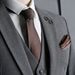 Men's Wedding & Formal Suit Set – Slim Fit Tuxedo Blazer With Vest & Dress Pants, Photoshoot-Ready Business Suit (Black/Grey/Brown)_viptrois.com
