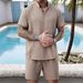 Men's Clothing New Chinese Style Henry Stand Up Collar Open Tube Sports Breathable Casual Men's Suit_viptrois.com
