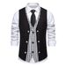 New Men's Slim-fitting Suit Multi-breasted Gentleman's Casual Vest Vest_viptrois.com
