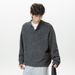 Nordmann Light Old Money Henry Collar Polo Knit Sweater For Men, Autumn And Winter Thickened Warm Sweater, Lazy Style_viptrois.com