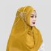 Women's Hijab Bow Beaded Ornament Headscarf Shawl Pearl Chiffon Hat Scarf Wrap Women's Headscarf_viptrois.com
