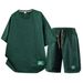 Men's 2-Piece Short Sleeve T-Shirt & 5-Inch Shorts Set | Casual Athletic Summer Outfit | Soft Breathable Fabric | Multiple Colors_viptrois.com