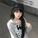 Cat Ear Duckbill Cap Star Heart Y2K Leather Buckle Subculture Face Slimming Cute Anime Beret_viptrois.com