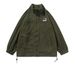 Men's Fleece Zip-Up Jacket – Streetwear Stand Collar Coat With Patch Detail (Black/Green/Khaki, M-3XL)_viptrois.com