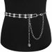 Metal Belt, Fashionable And Versatile Alloy Rhinestone Waist Chain, Women's Luxurious Double Row Crystal Inlaid Diamond_viptrois.com