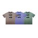 2026 American-style Washed Street Fashion Men's T-shirt With Text And Idea Print, Summer Edition_viptrois.com