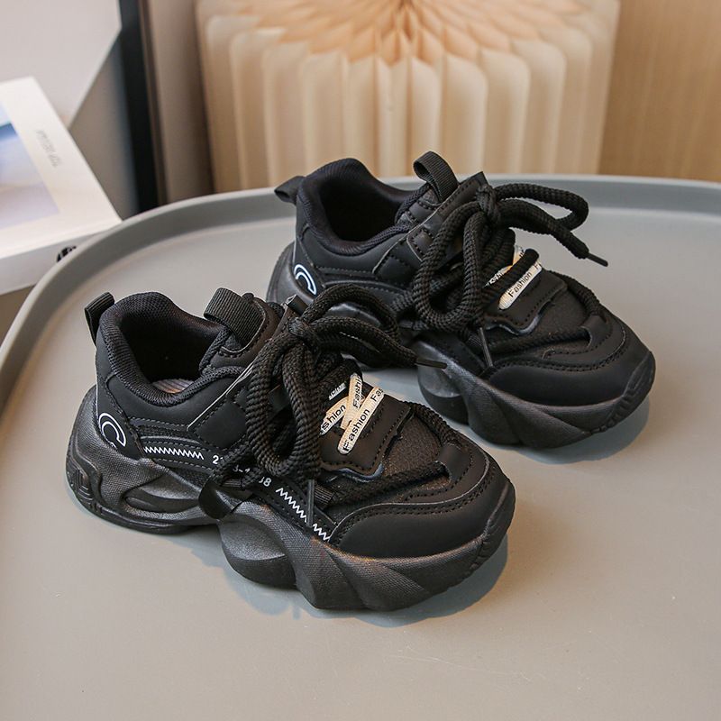 Mother & Kids New Spring Children's Sports Shoes For Middle And Large Children's Dad Shoes Girls' Small White Shoes_viptrois.com