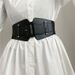 Korean Wide Belt Women, Fashionable Elastic Black Waist Cincher, Ins Style Outerwear, Waistband For Dresses And Suits_viptrois.com