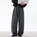 Men's Clothing Smooth Drape Pleated Trousers For Men Autumn Style Loose Straight Trousers Japanese Retro Trendy Casual Pants_viptrois.com